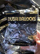 Ballons DUBAI x100 - Ballons de Baudruche Fêtes - NOIR ULTRA RÉSISTANTS NATUREL