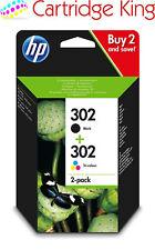 HP 302 pack de 2 cartouches d'encre noires/tricolores authentiques Pack combiné”