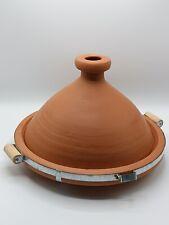 Tajine du Maroc 36 cm non émaillé  en terre cuite, sans plomb, tajine fait main