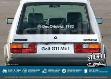 Autocollant Sticker "Das Original.[Année/Year]" Golf GTI Combi Polo Cox Old