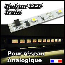 ruban LED blanc chaud pour voiture voyageur Train HO , Jouef, Lima, Roco.....